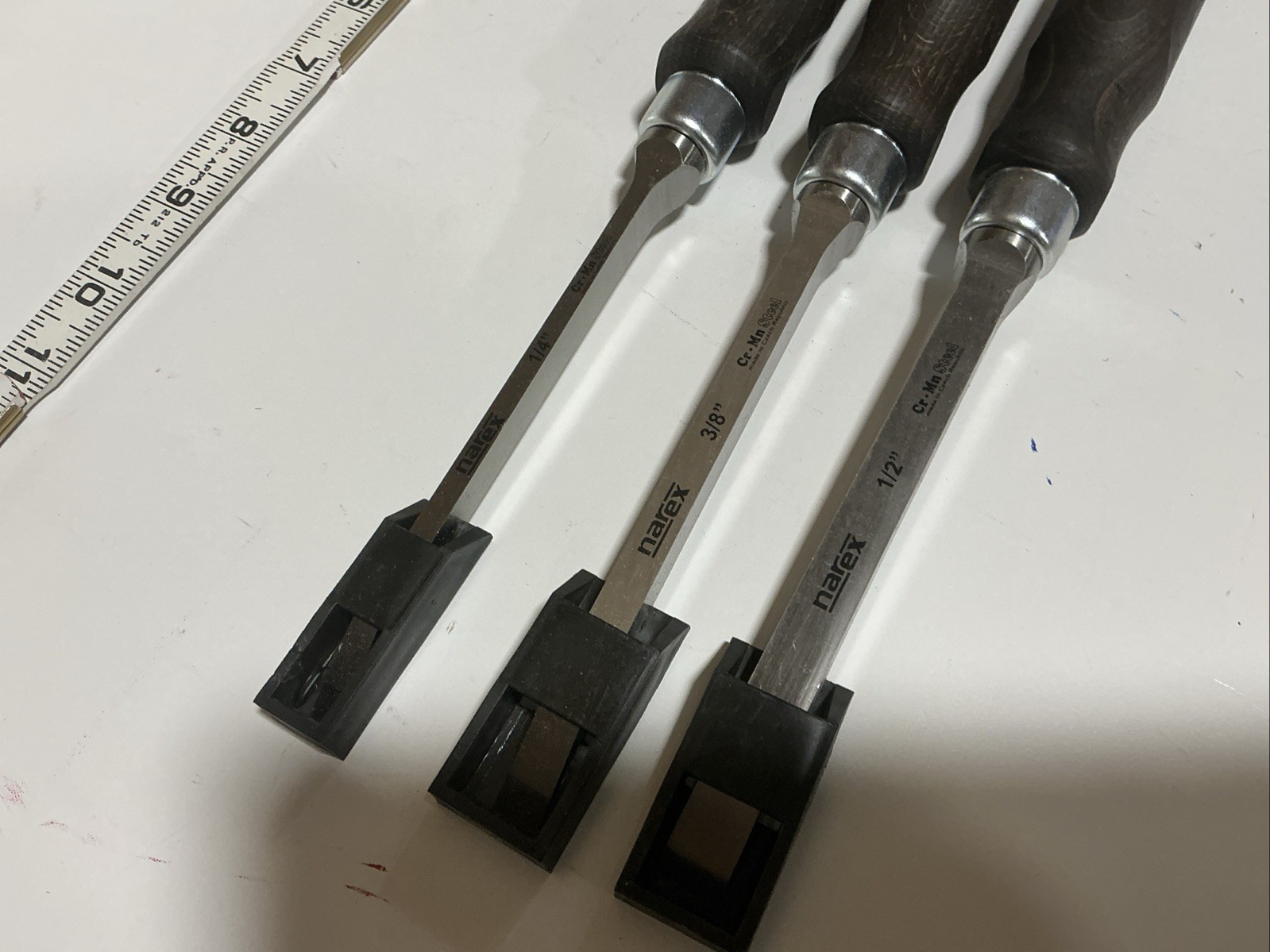 Narex Mortise Chisel Set 1/2”, 3/8”, 1/4”