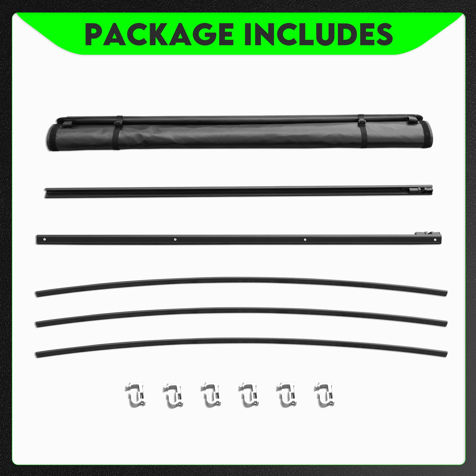 5.8FT Soft Roll-up Tonneau Cover for 19-25 Chevy Silverado/ GMC Sierra 1500