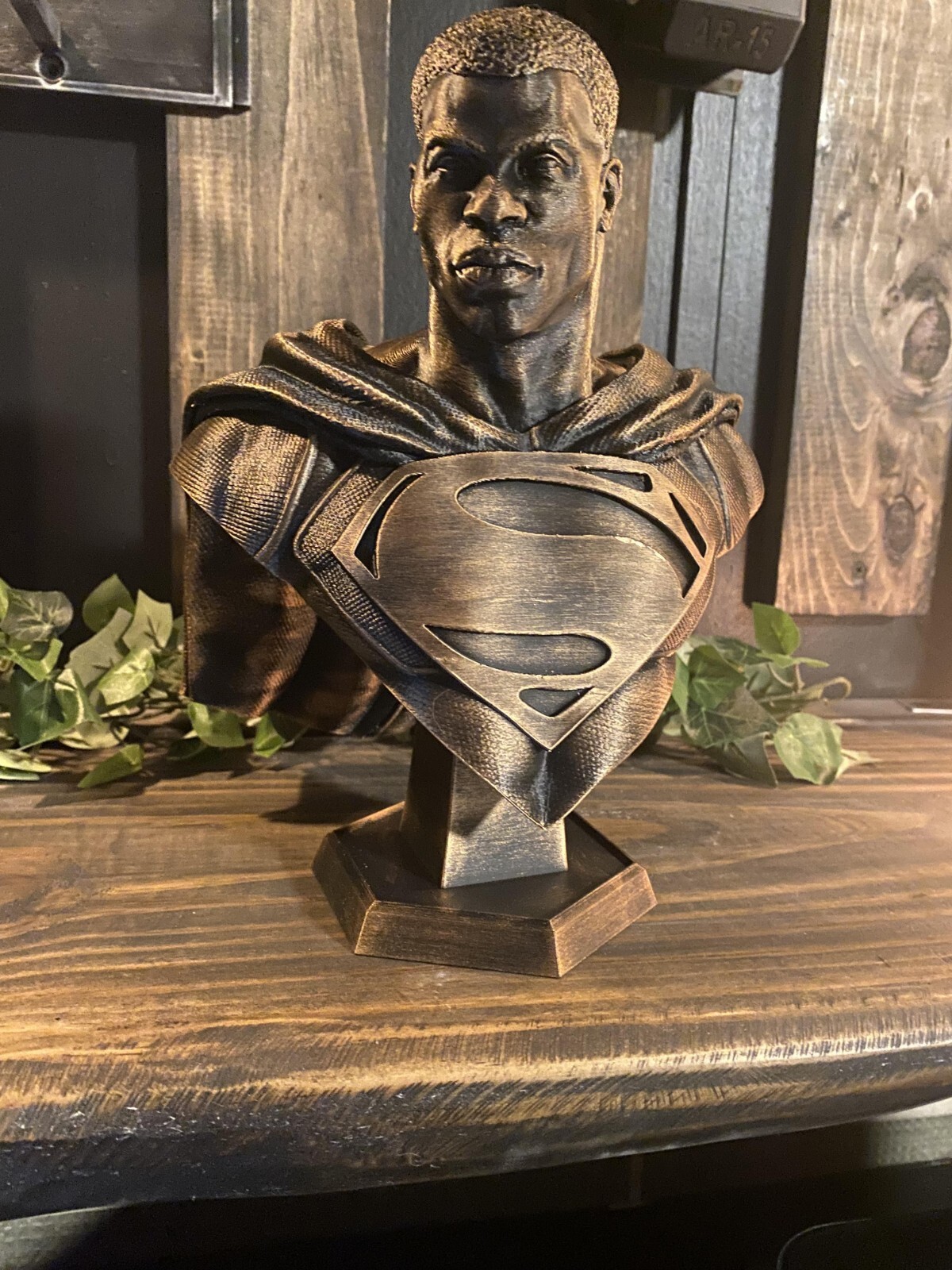 VAL ZOD STATUE  BLACK SUPERMAN