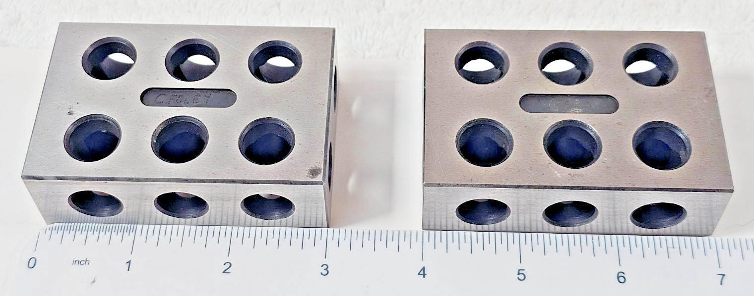 CNC Machinist 1-2-3 Blocks Precision Setup Parallel Jig Pair - C. FOLEY
