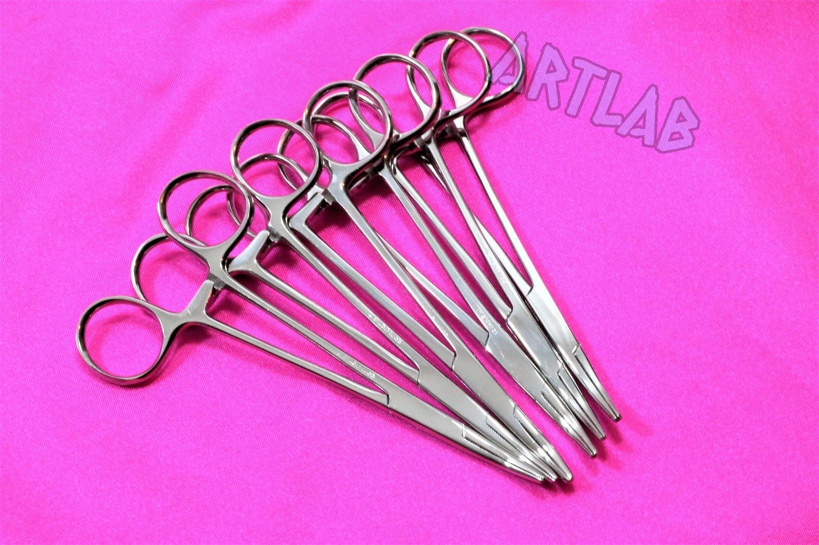10 PC MOSQUITO HEMOSTAT FORCEPS 5" CURVED STAINLESS STEEL SURGICAL MEDICAL