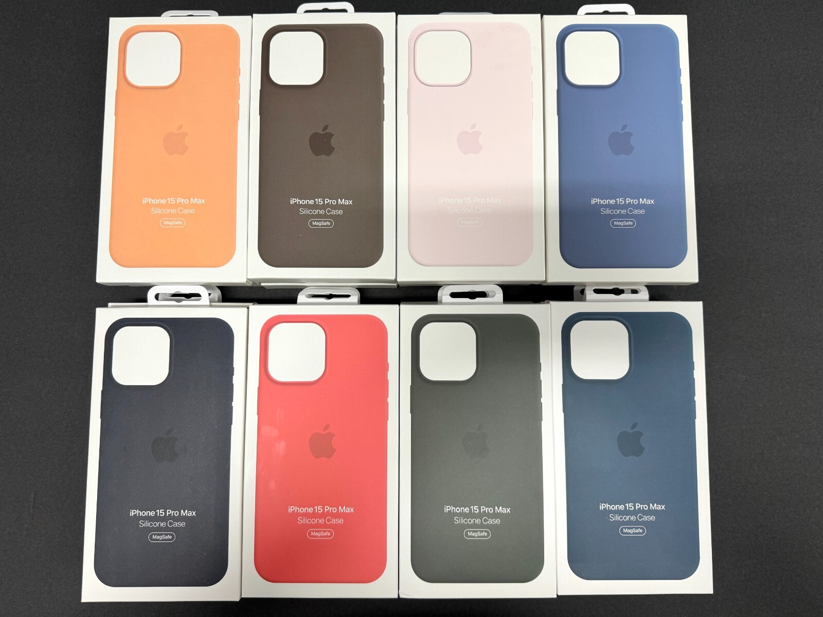 Original Silicone Case for Apple iPhone 15 Pro Max Magsafe w/ Pop-up Animation