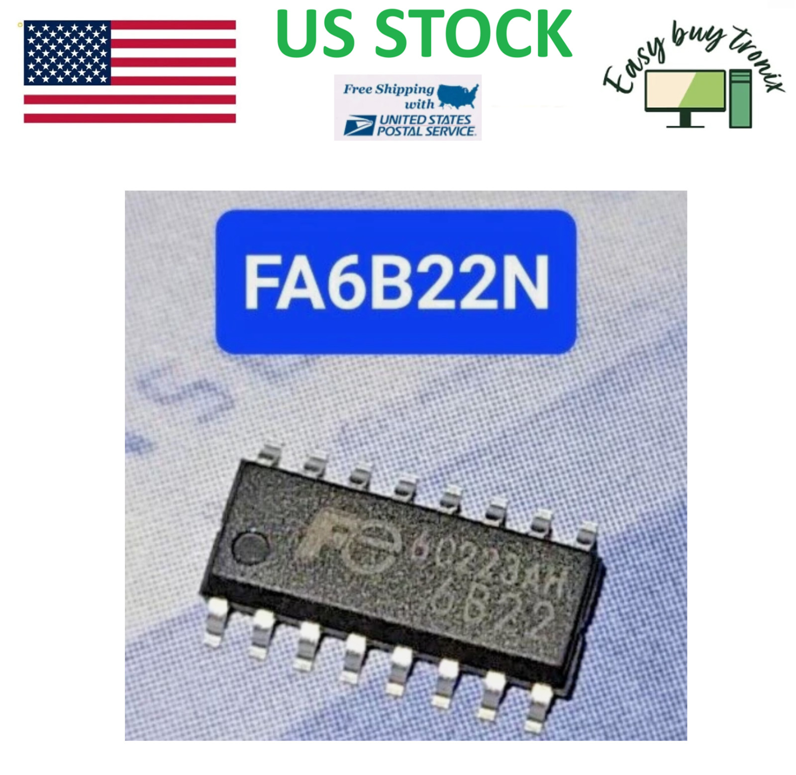 1Pcs FA6B22N-N6-L3 FA6B22N-C6-L3 GB22 6822 6B22 FA6B22N SOP16 IC Chip