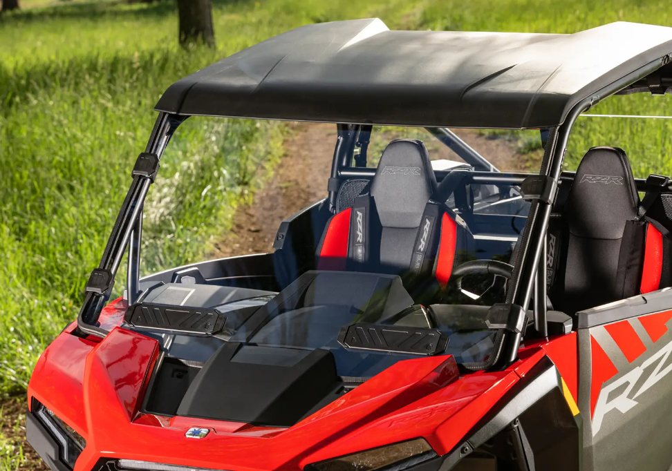 SuperATV Polaris RZR XP 1000 2024+ Clear Standard Poly Vented Full Windshield