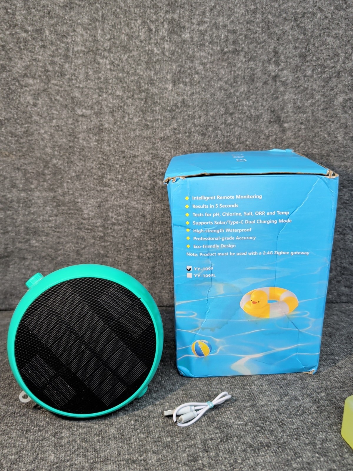 Solar & WiFi Digital Pool Water Tester Smart Floating Monitor - Spa & Hot Tub