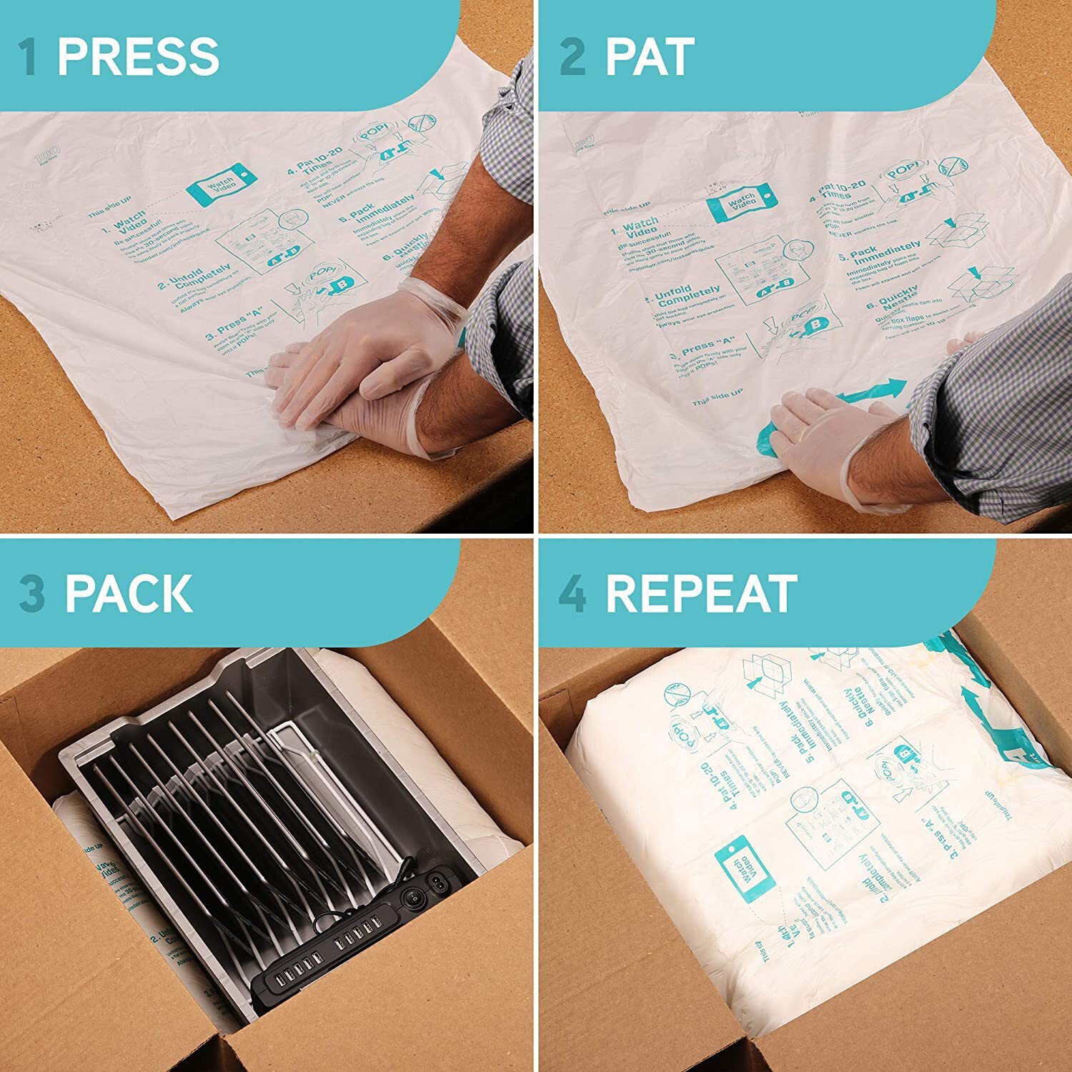 #100 Sealed Air Instapak (Qty 6)