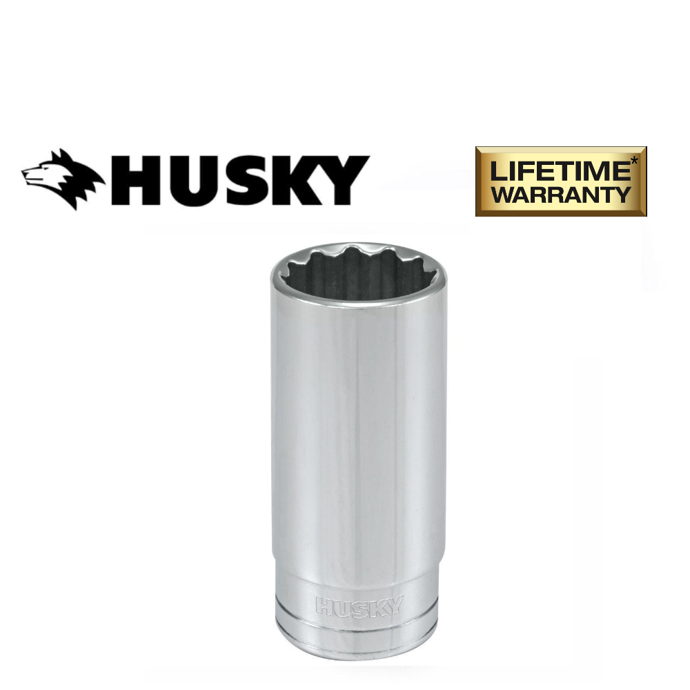 New Husky Socket 1/4", 3/8" or 1/2" Drive 6/12 Pt Shallow / Deep SAE mm Any Size