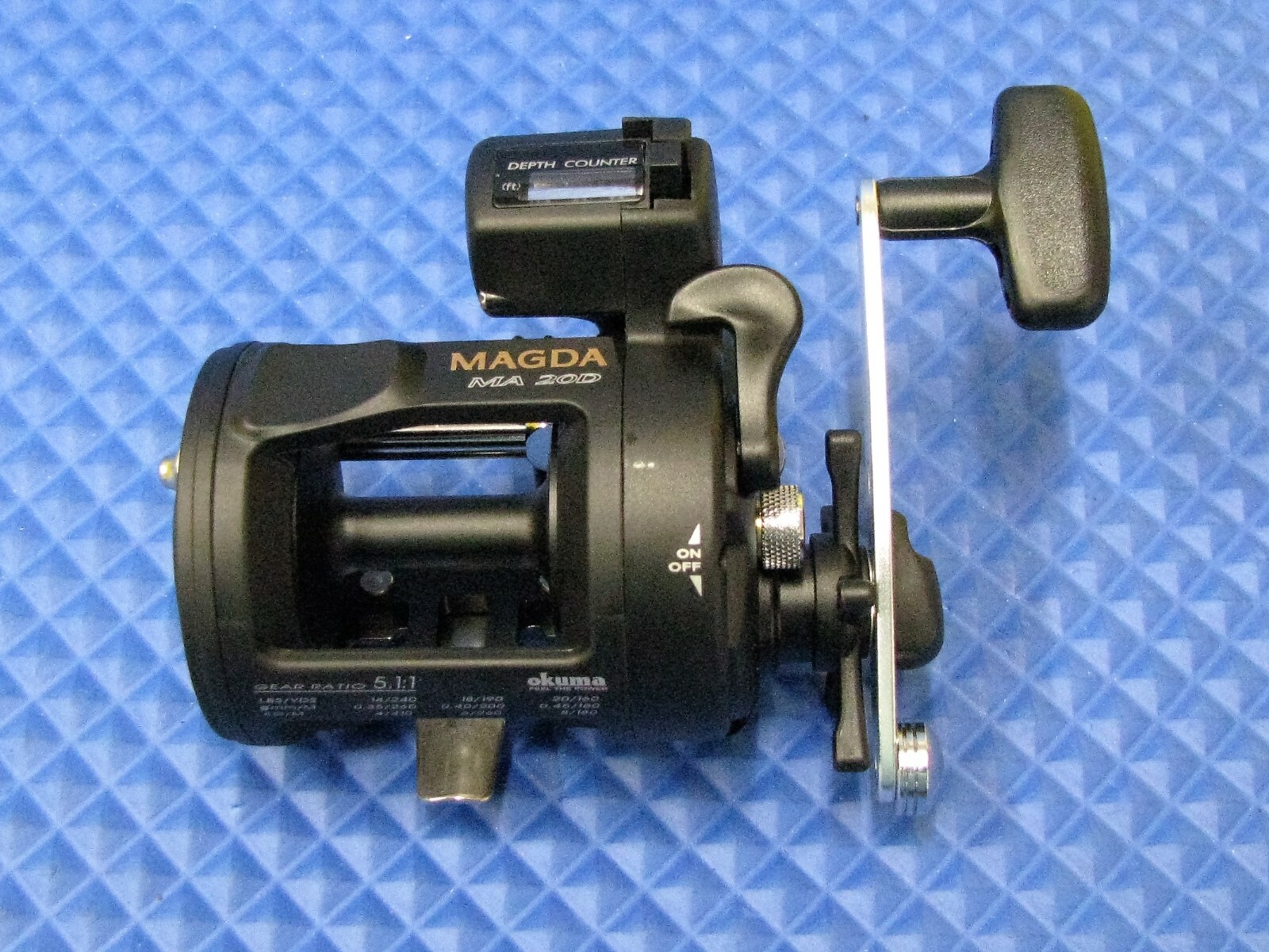 Okuma 7' 0" Line Counter Trolling Black Combo CP-LC-70 / MA20D 4 PACK!