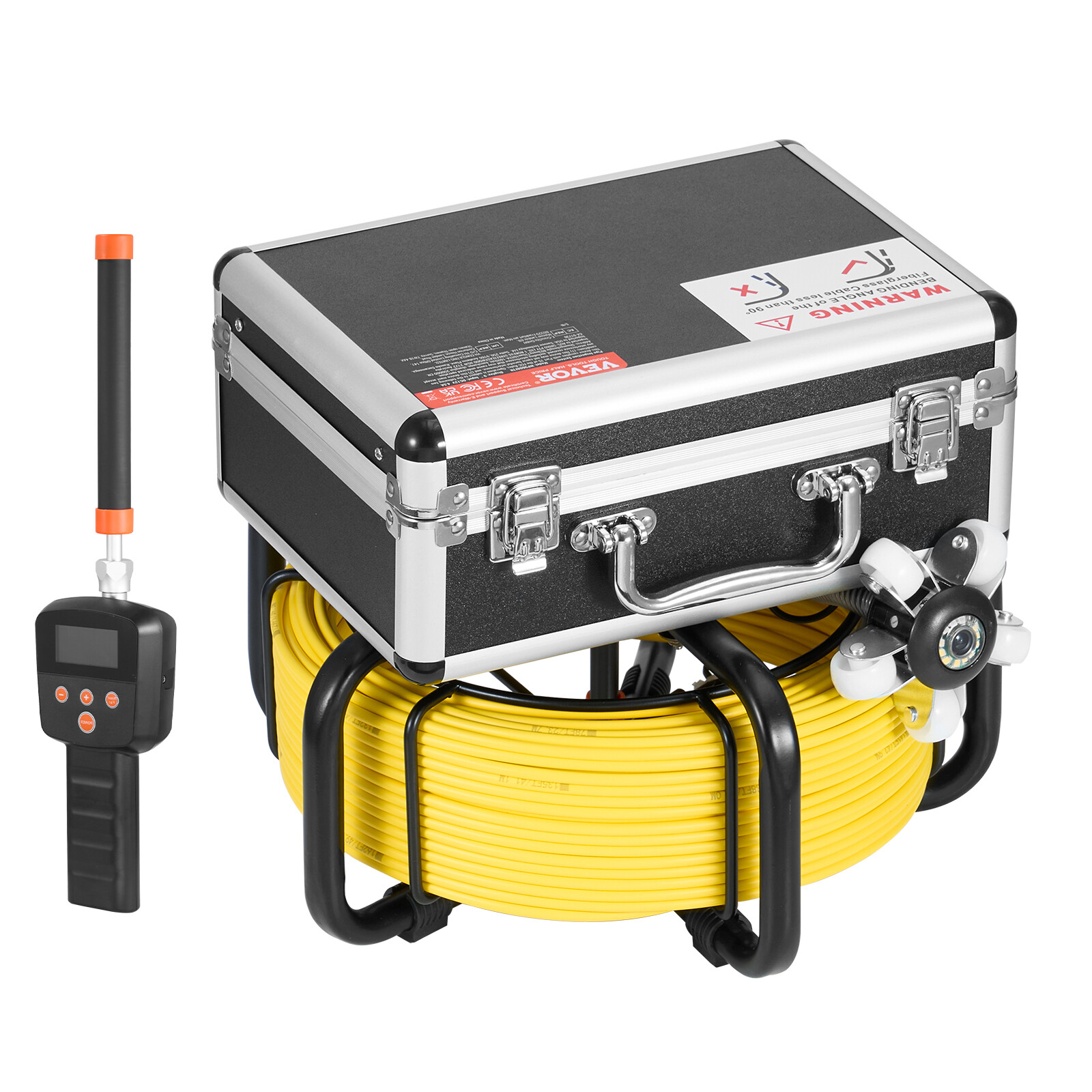 Sewer Camera 165 ft/50 m Self-Leveling Drain Duct Camera with 512Hz Locator