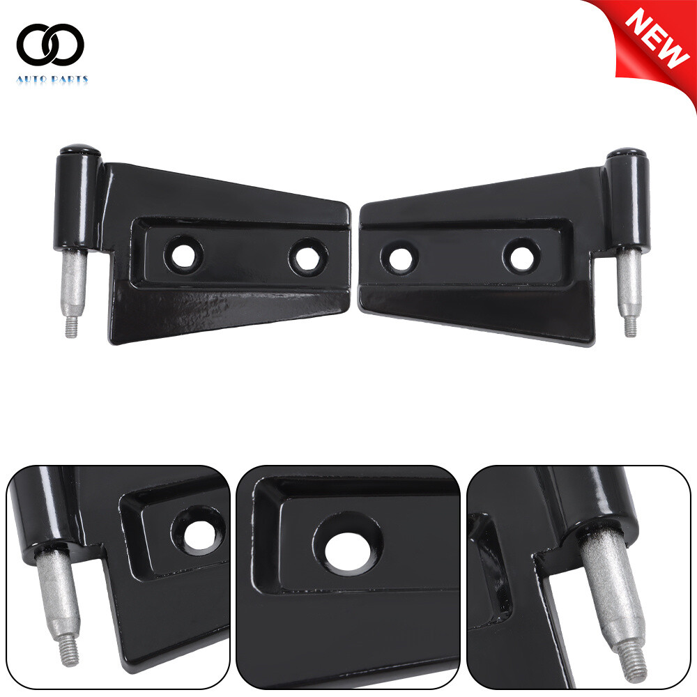 For Jeep Wrangler JK 2007-2018 Body Door Hinge Replacement Set Black Powder Coat
