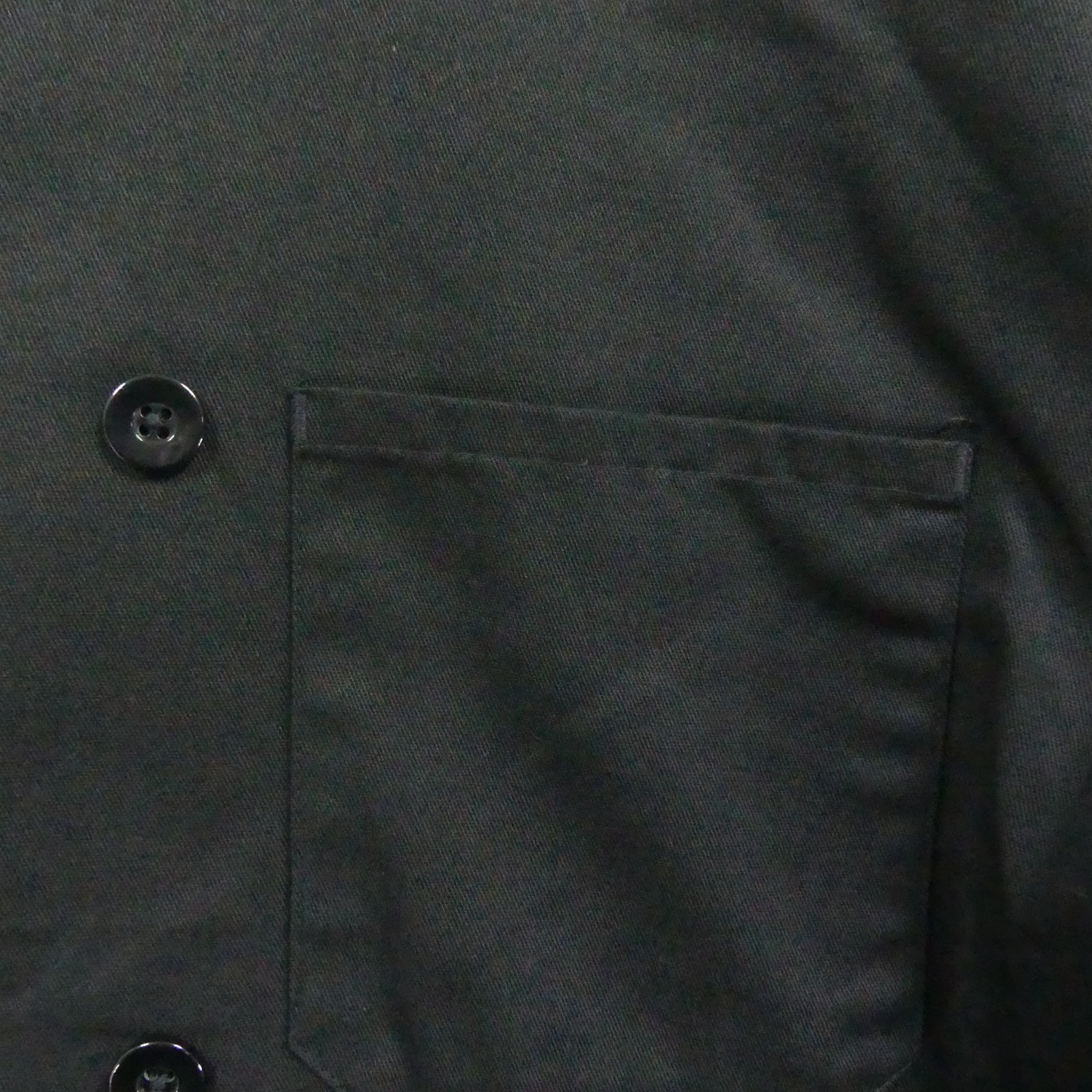 Uncommon Theads Chef Coat Unisex Large Black Short Sleeve 0415