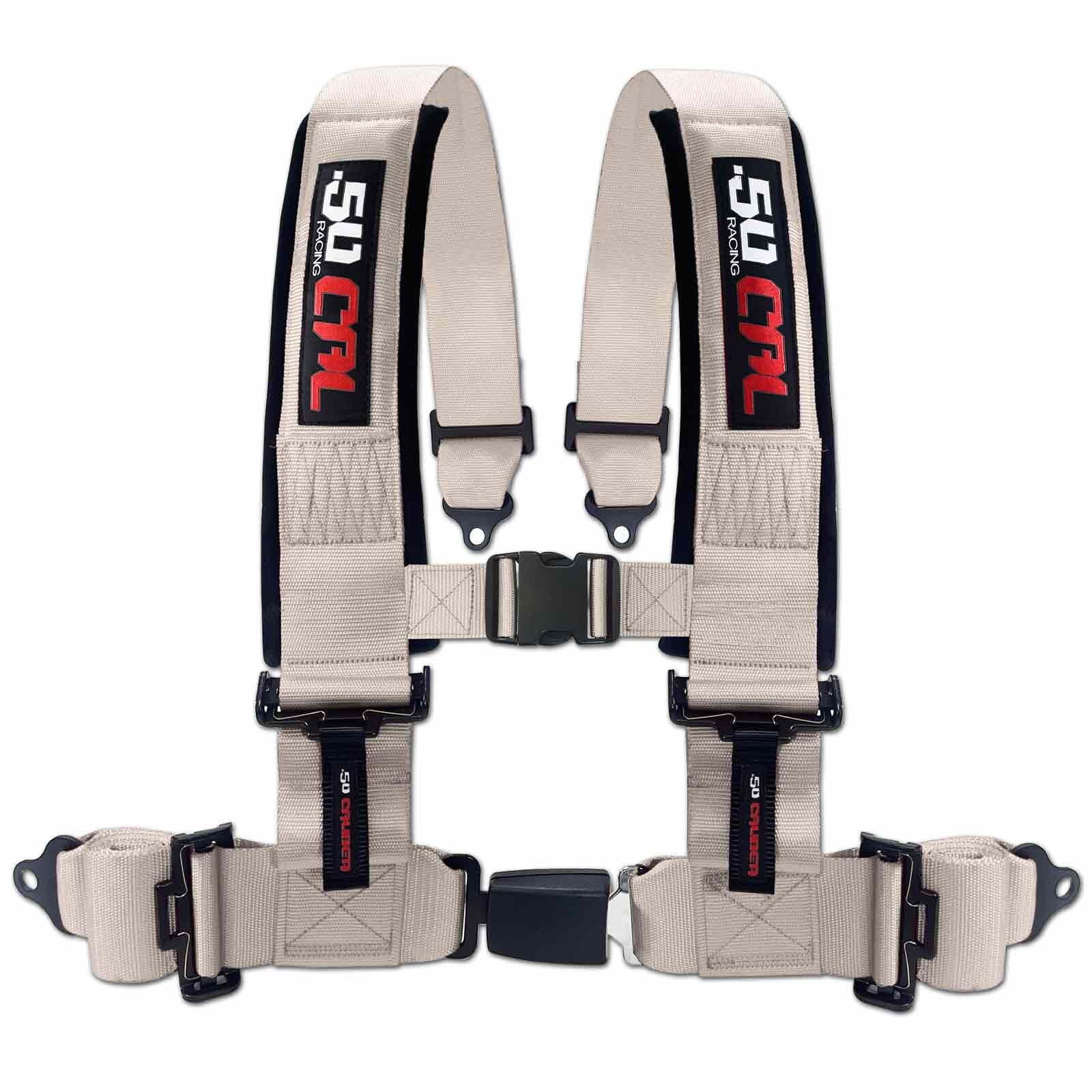 4 Point 2 Inch 3 Inch Racing Harness SxS Off Road Push Button Buckle Seat Belt