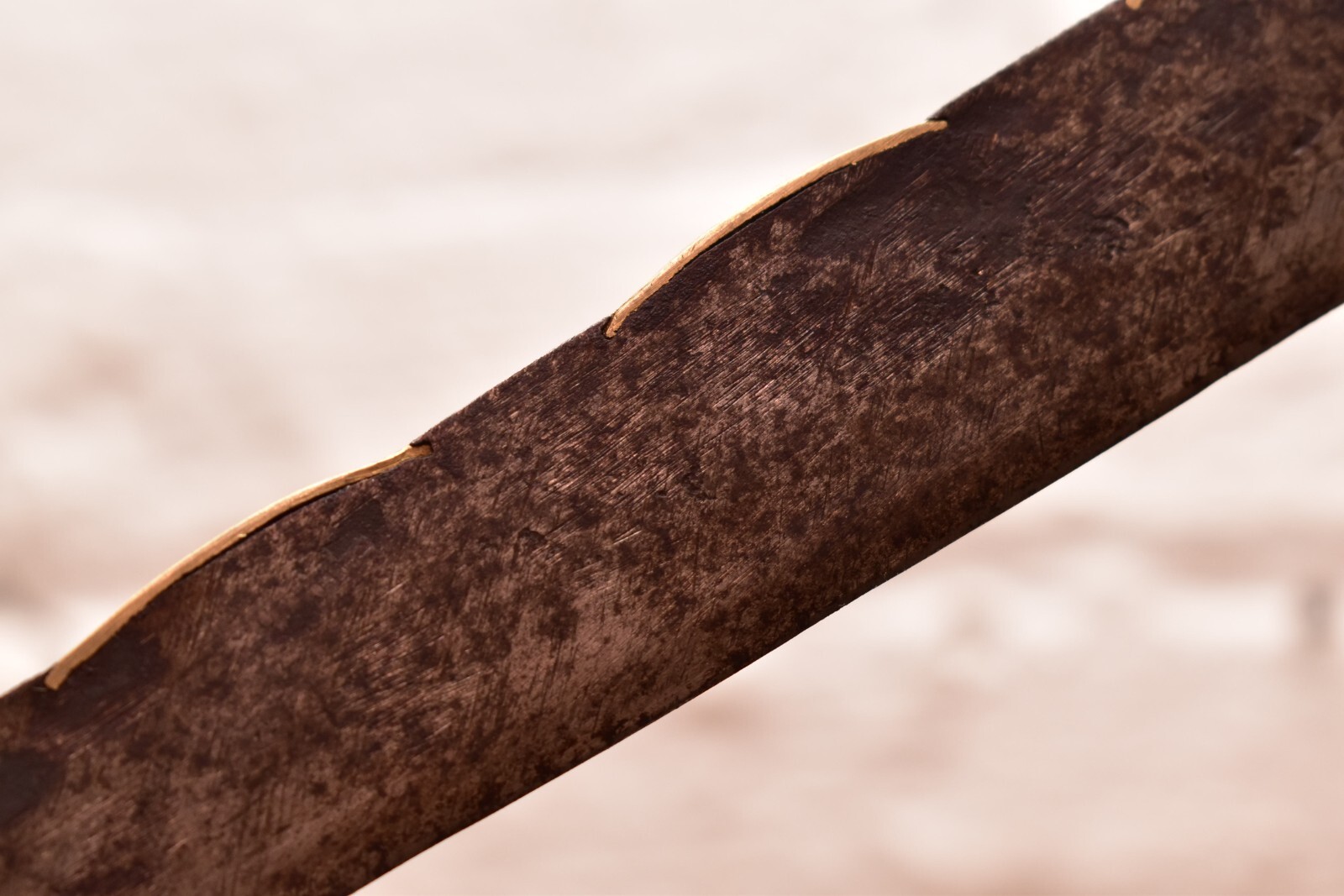 Old South East Asian Mandau Dayak Headhunters Sword Borneo Finely Carved Handle