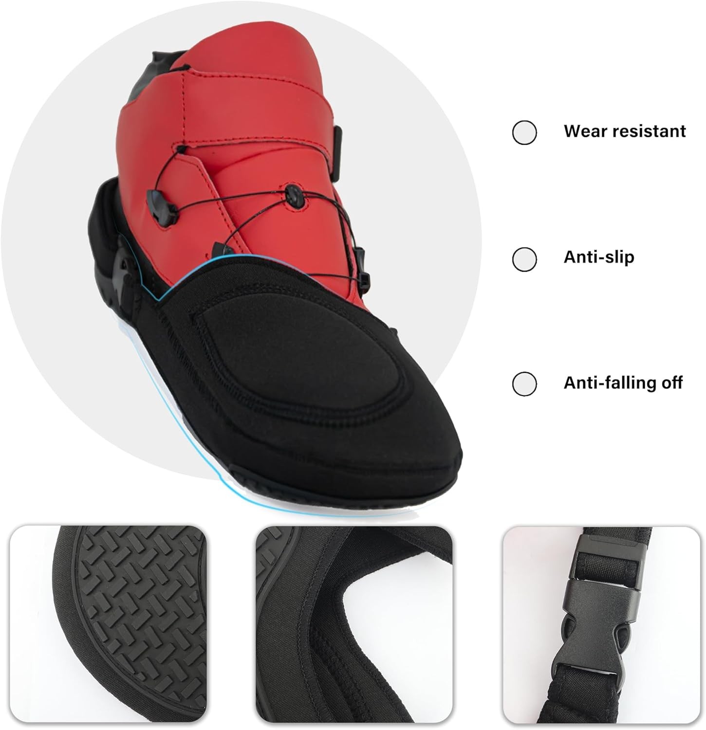 Motorcycle Shoe Protector,Anti-Slip Shifter Protector Keeps...