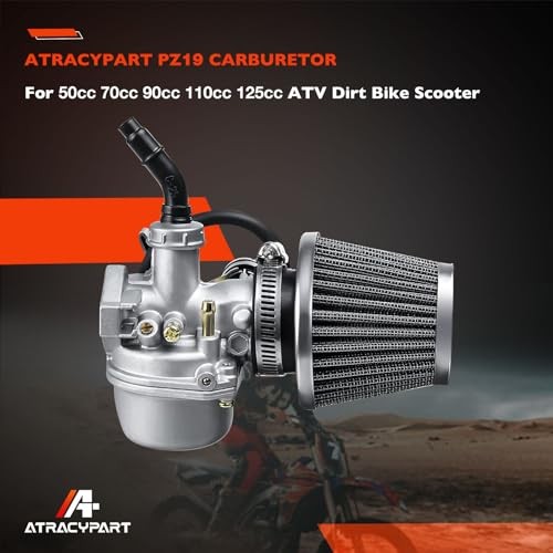 PZ19 Carburetor Compatible with 50cc 70cc Carburetor with Throttle Handle Grips