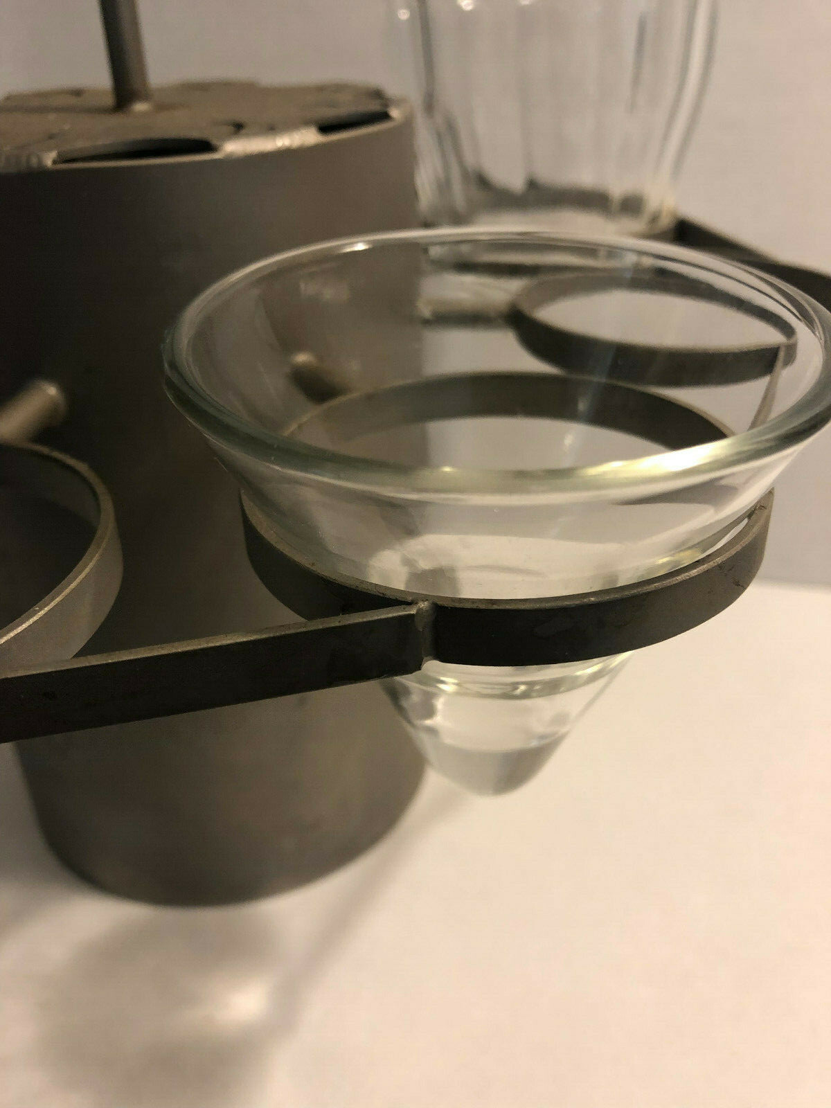 Whiskey Flight Industrial Style 8 slots metal mancave barware Bourbon Scotch