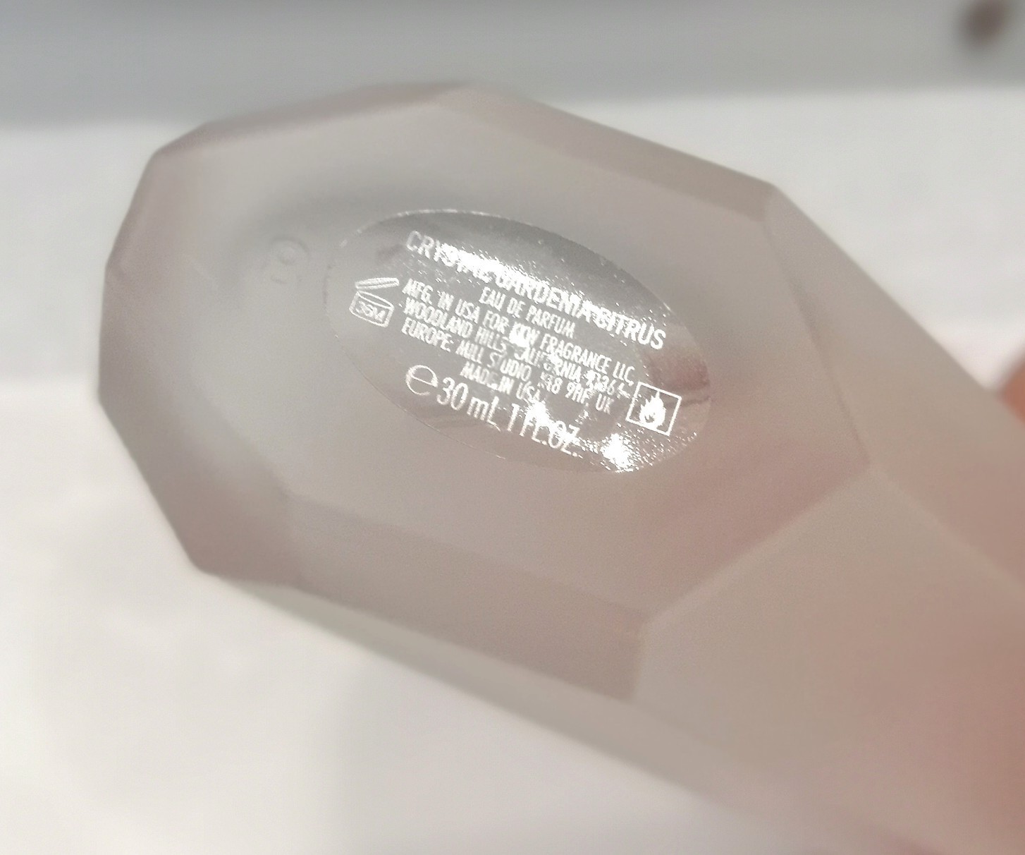 CRYSTAL GARDENIA CITRUS Eau de Parfum Spray by KKW 1oz 30ml Batch # 0731