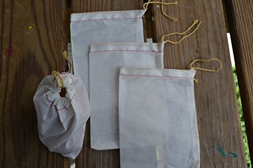 4"x6" Cotton Single Drawstring Muslin Bags (Natural Color)