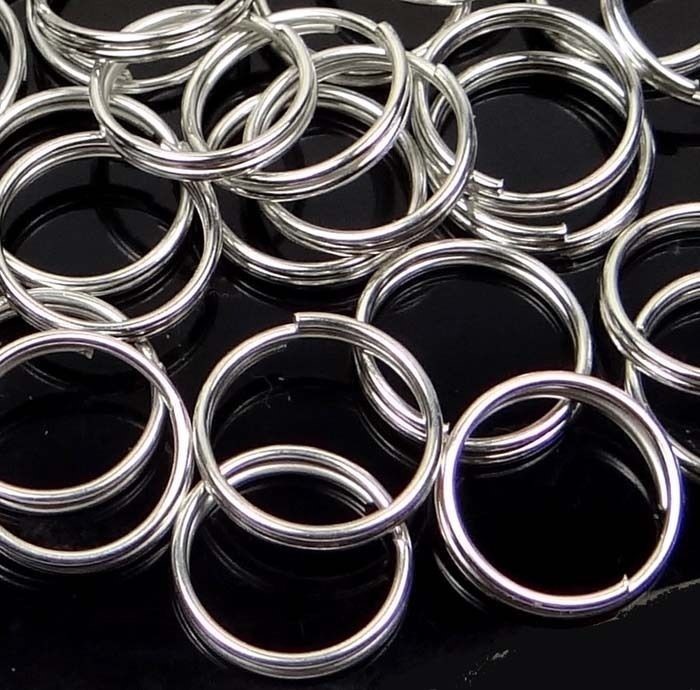 10mm Split Rings Silver Pewter JUMP RINGS Open Splitring ~ Choose Quantity