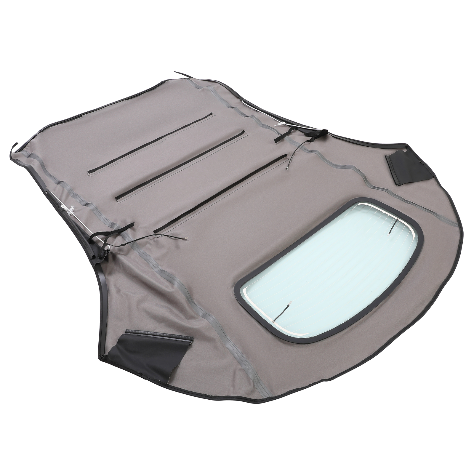 Black Convertible Soft Top Clear Heated Glass Window For Volkswagen Beetle 03-10