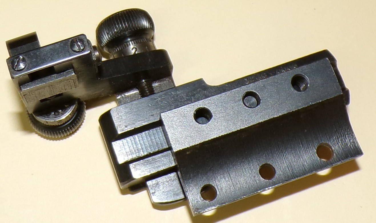 Vintage Redfield Olympic Rear Sight with base