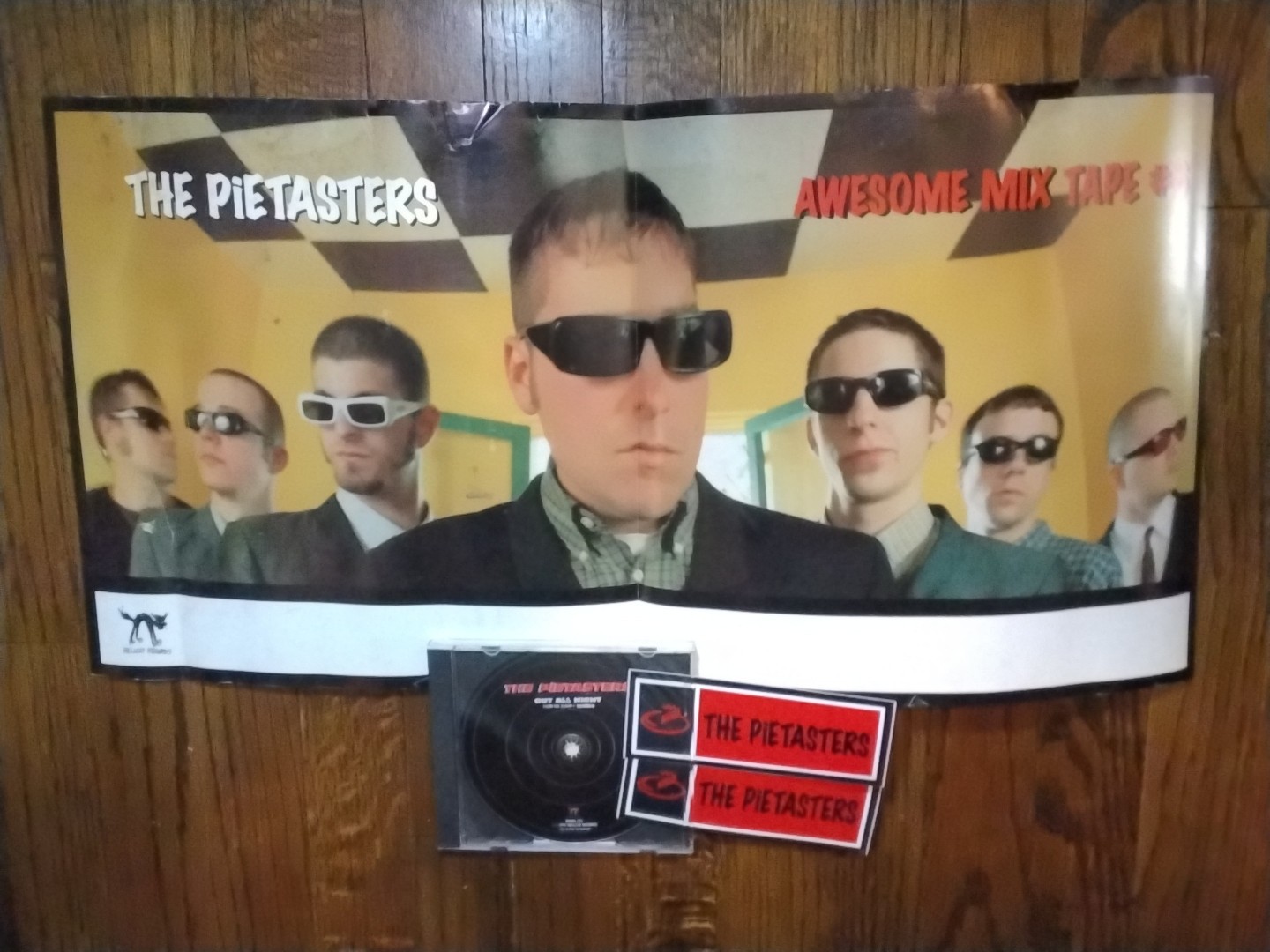 PIETASTERS Awesome Mix Tape 2sided 24x12 PROMO POSTER  CD &2 STICKERS INDIE PUNK