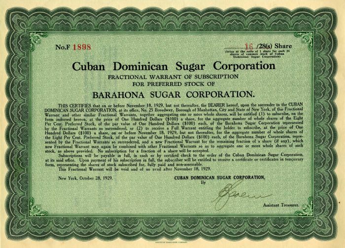 Cuban Dominican Sugar Corporation