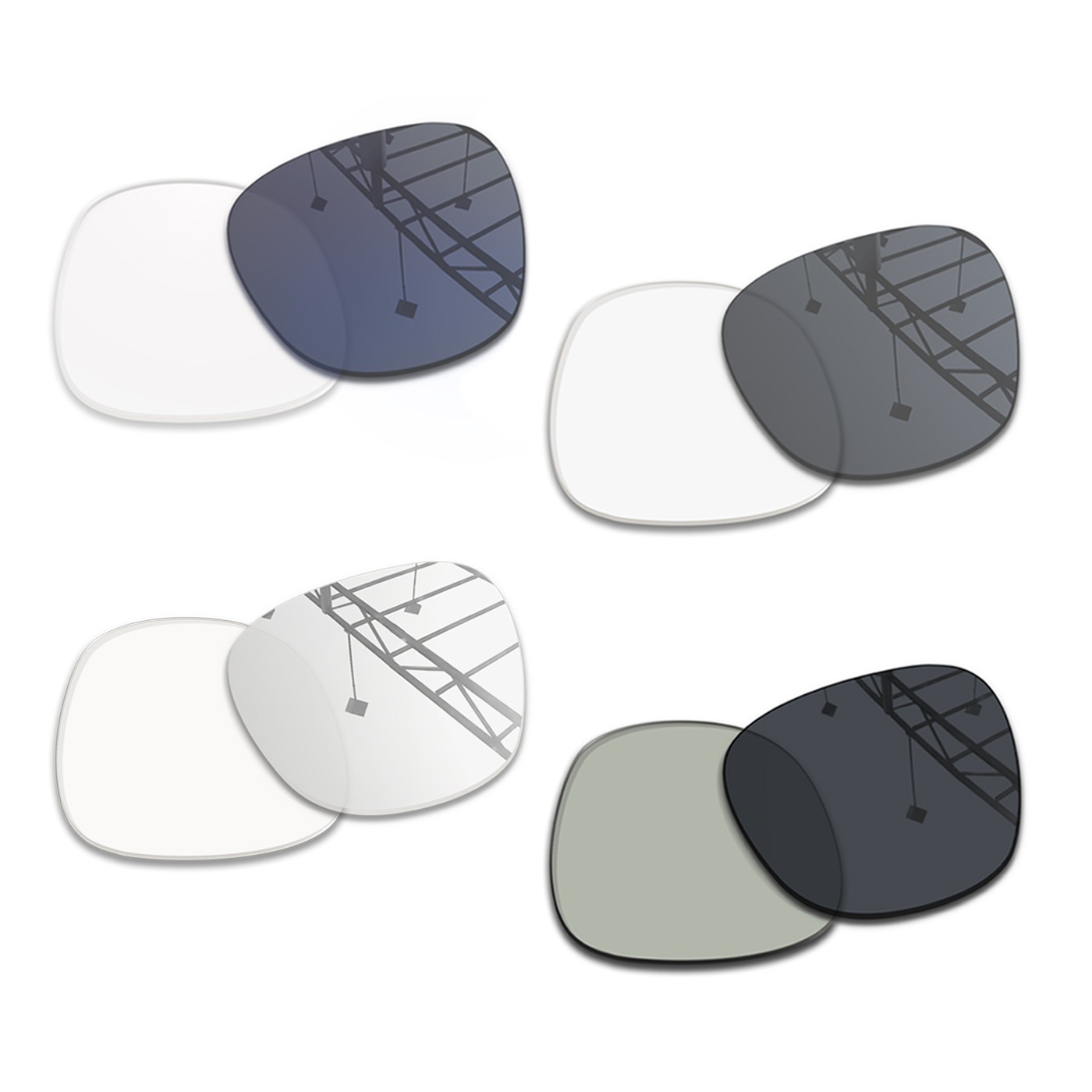 Transition Replacement Lenses for Ray-Ban Meta Wayfarer Gen 1 / Gen 2 50mm