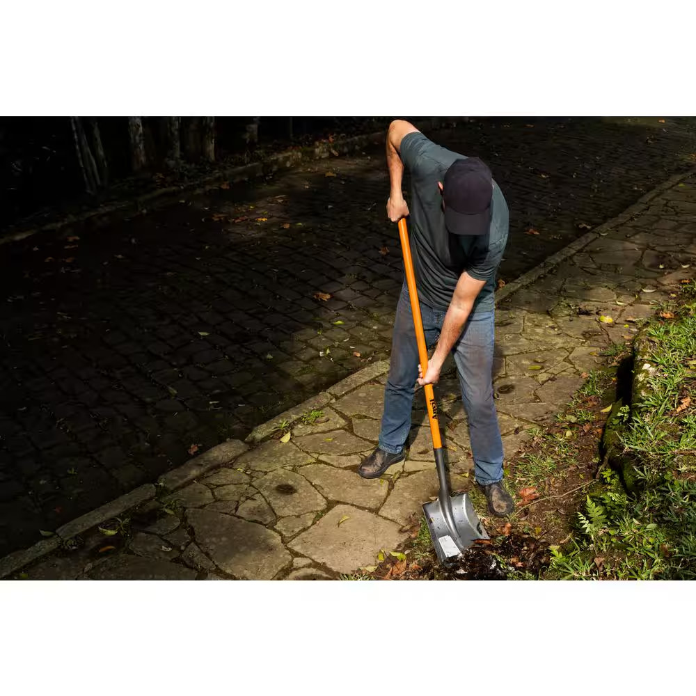 47 In. Wood Handle Carbon Steel Transfer Shovel