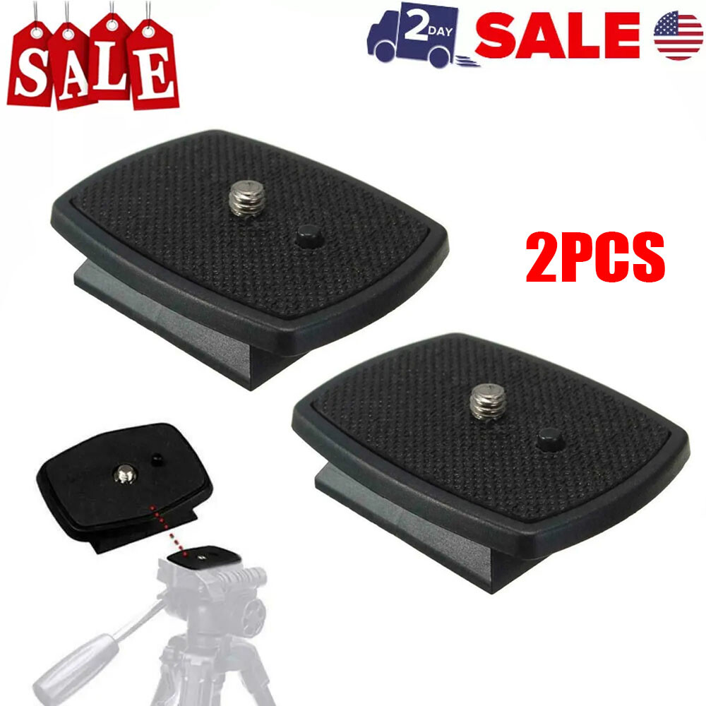 2pcs Tripod Quick Release Plate Screw Adapter Mount Head For DSLR Fast Camera