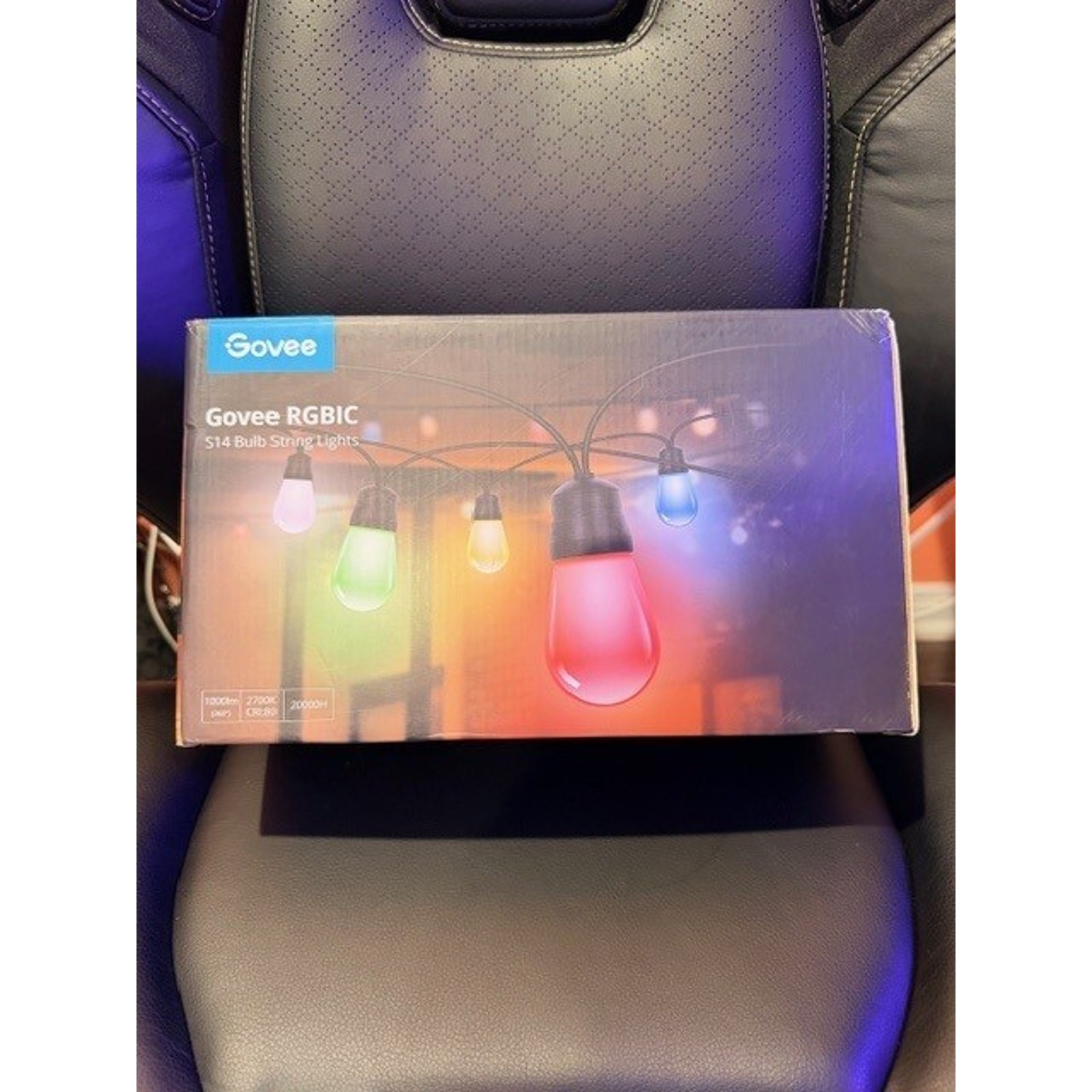 Govee H7015 Outdoor String Lights 96ft RGBIC Smart Patio Lights