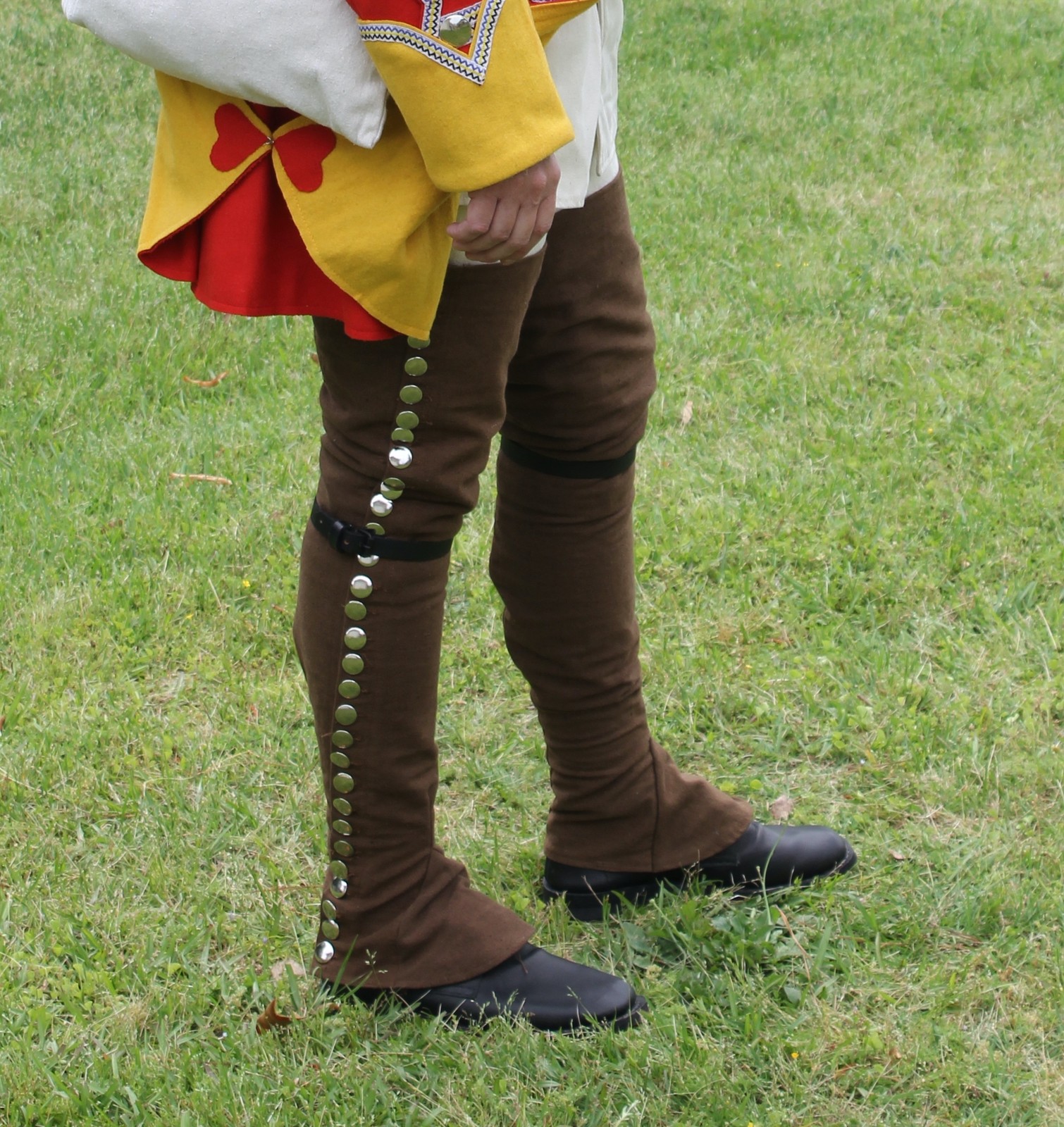 Brown Over-The-Knee Gaiters - F&I, Revolutionary War