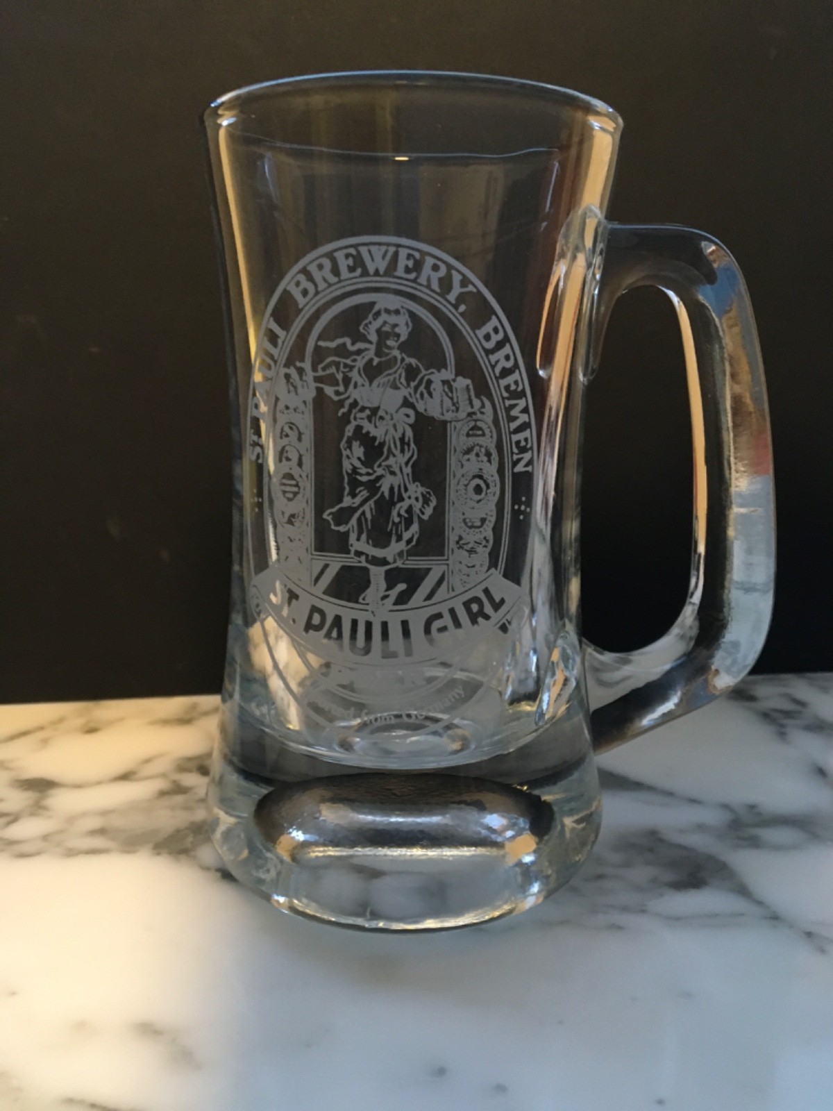Rare Vintage St Pauli Girl Beer Mug** St Pauli Brewery Germany**