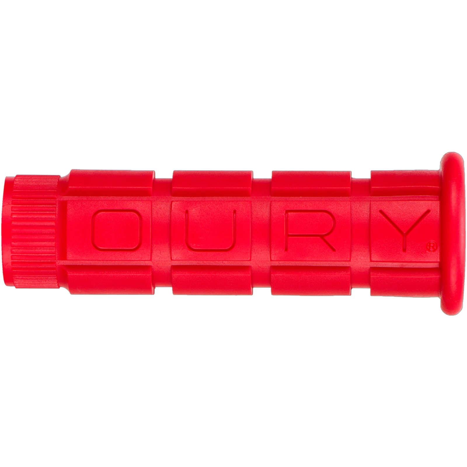 Oury Single Compound Grips Red Pair 114mm Soft MTB BMX Bike Grips