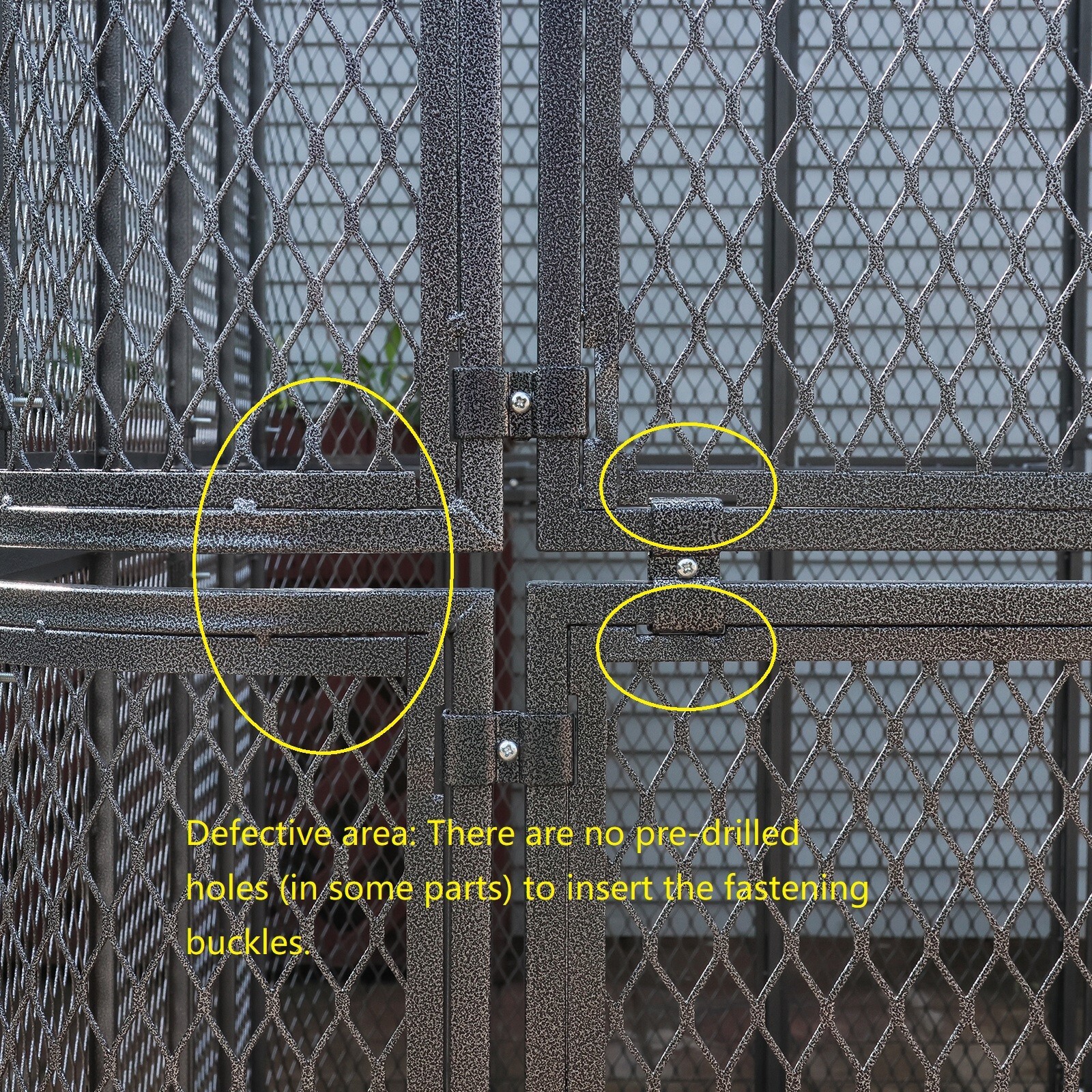 Slight Defect 77" Large Walk-in Iron Flight Bird Cage Aviary Parrot Macaw Finch