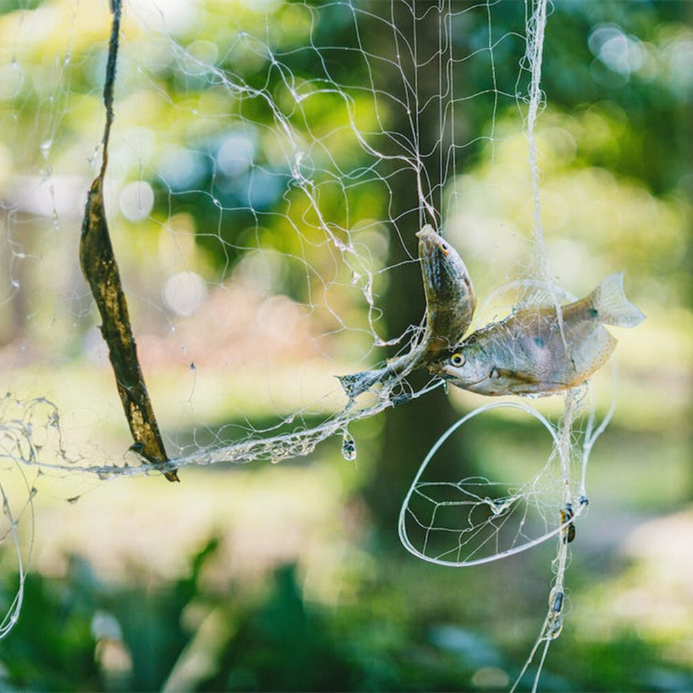 6'*100' Fishing Net Nylon Monofilament Gill Net with Float Fish Trap 4/5" Net