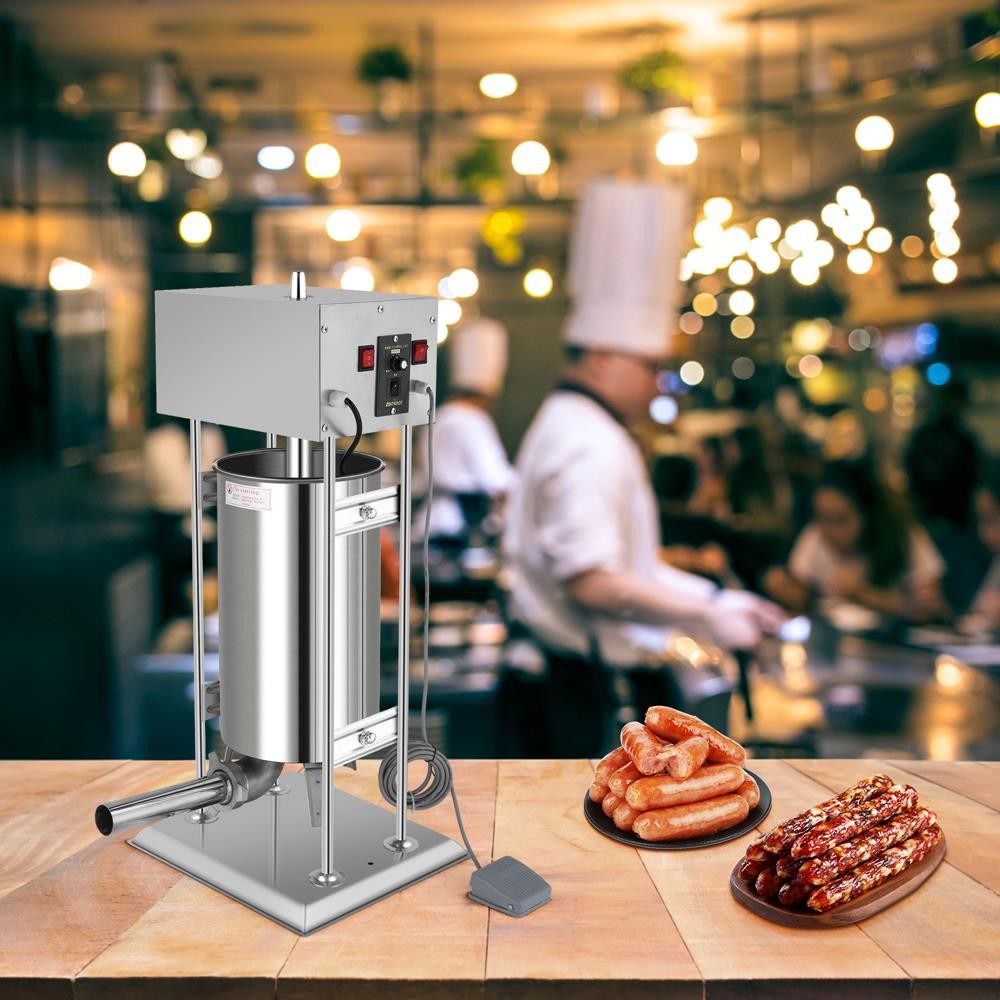 Commercial Electric Sausage Stuffer 15L Stainless Steel Meat Food Maker Machine