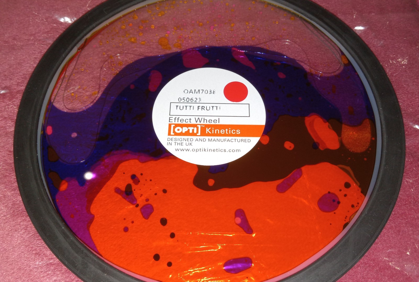 OPTIKINETICS 6" LIQUID OIL EFFECT WHEEL SOLAR AURA