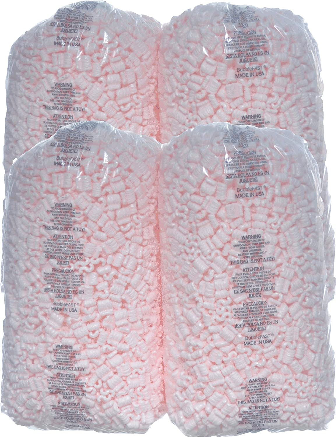 Packing Peanuts Shipping AntiStatic Fill Loose Gallons Ft Pink 3.5,7,14,21,35 CF