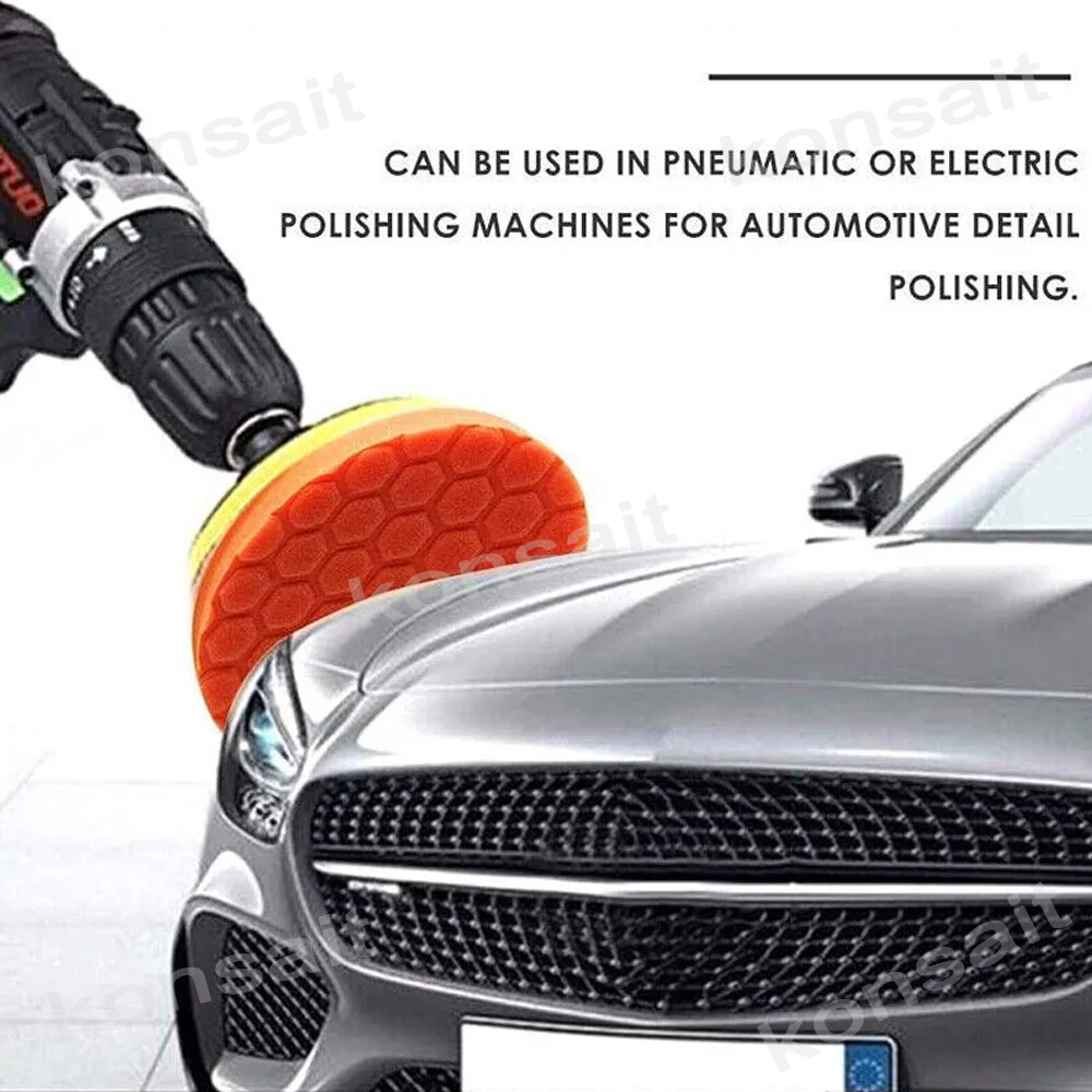 5PCS Polishing Pad 6inch Car Polisher Foam Buffer Waxing Finishing Buffing Wheel