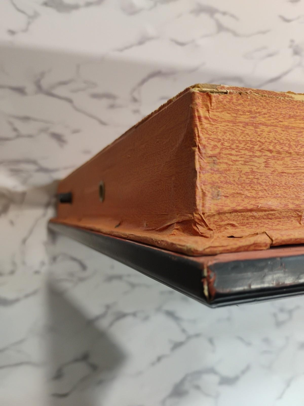 Mcm Niagara Waterfall River Stream Picture Wood Frame Vtg Won't Light Up