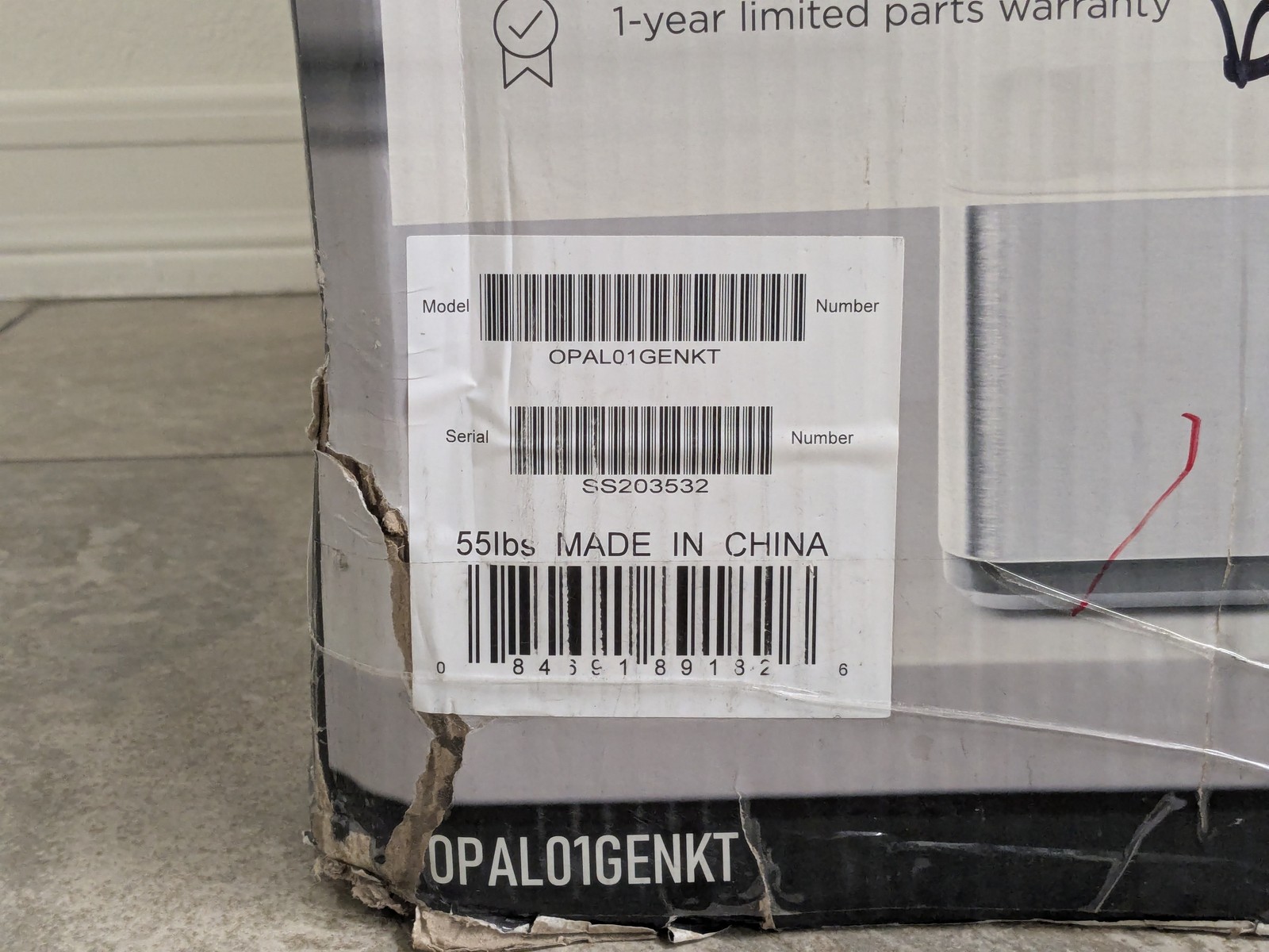 GE Profile Opal Nugget Ice Maker with side tank