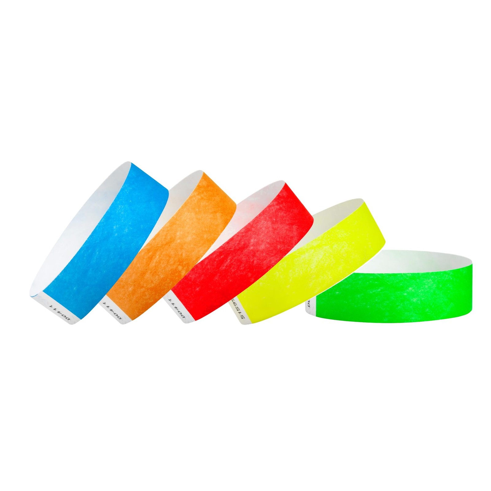 Tyvek Wristbands 500 Pcs, Party Hospital VIP, 5 Colors