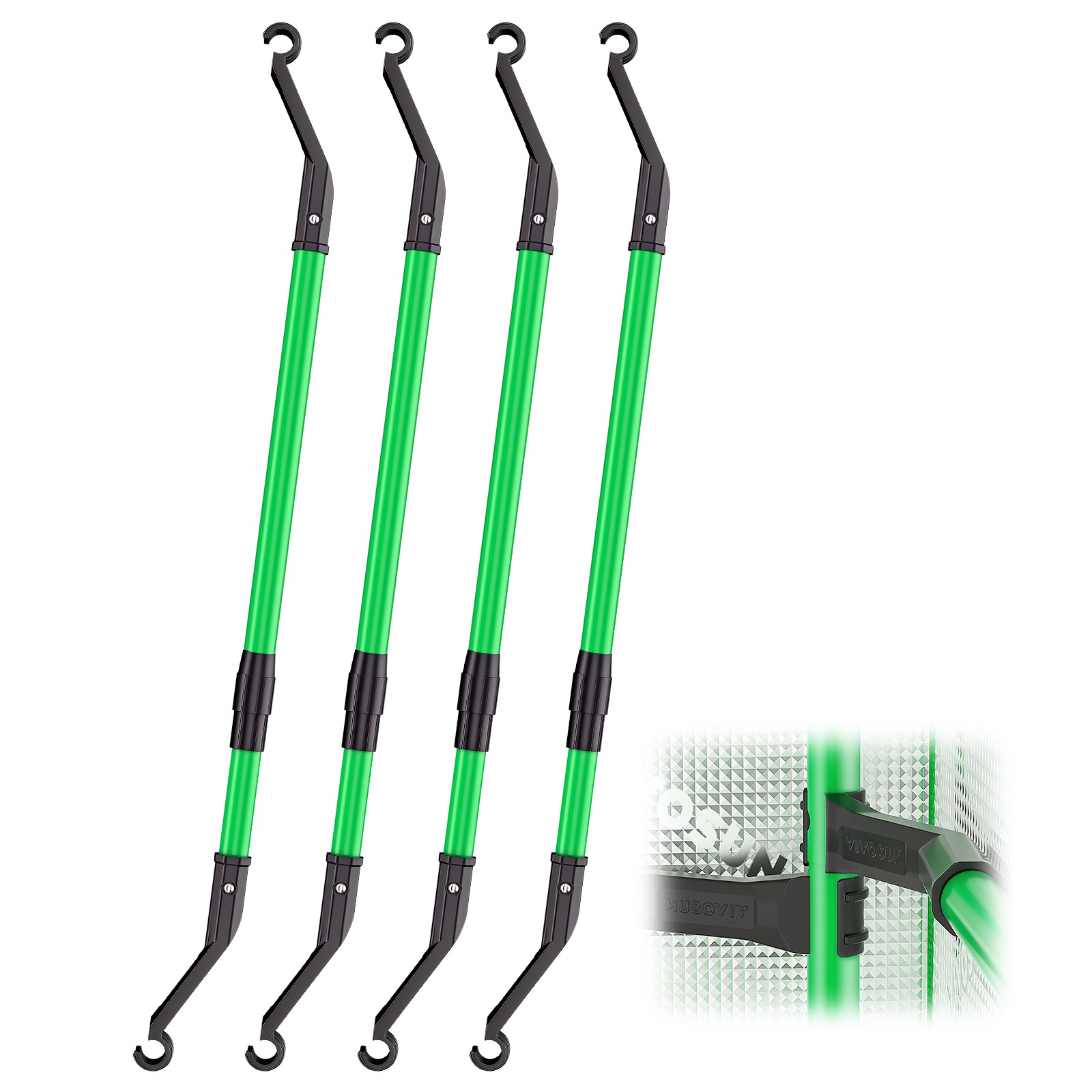 VIVOSUN Grow Tent Mounting Bars Support Pole High CFM Kit for 2x2ft-3x3ft Tent