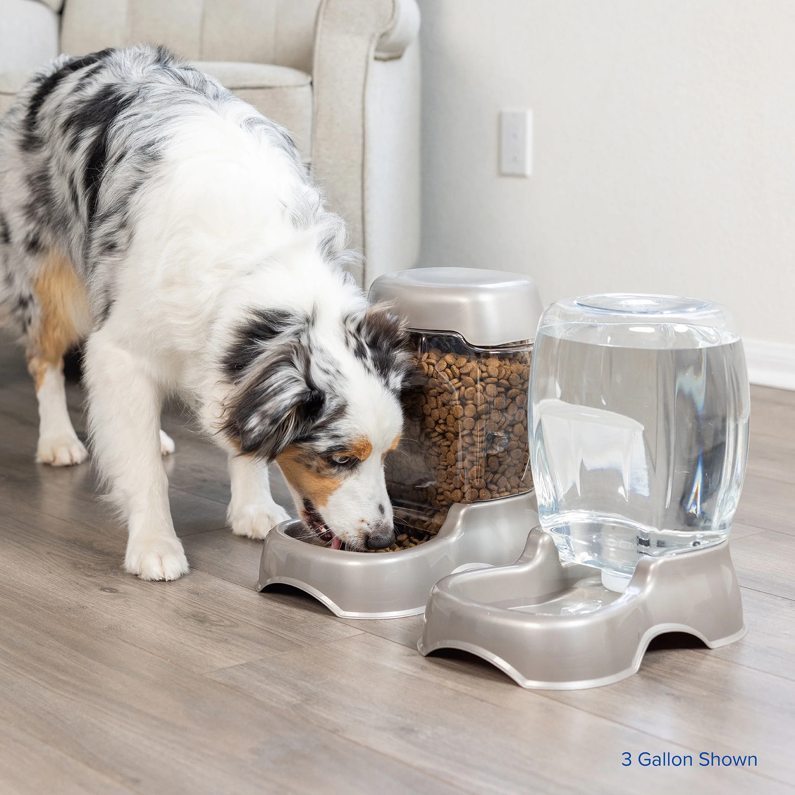 Pet Café Gravity Waterer Water Bowl Station for Dogs and Cats, 3 Gallon