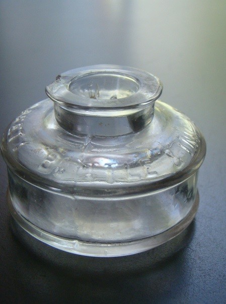 Antique 1890's PAUL'S SAFETY BOTTLE & INK CO. N.Y. Ink Bottle