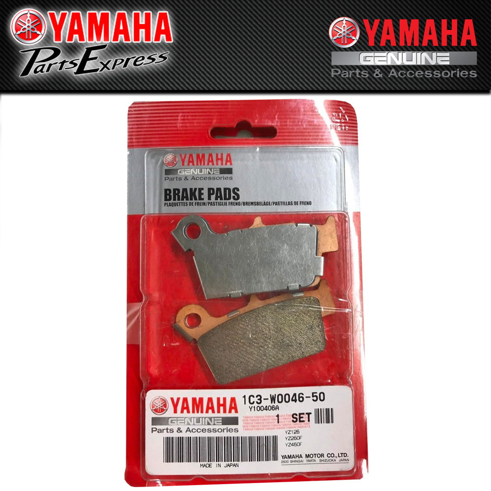 NEW 2006 - 2023 YAMAHA YZ125 X YZ250F YZ450F OEM REAR BRAKE PADS 1C3-W0046-50-00