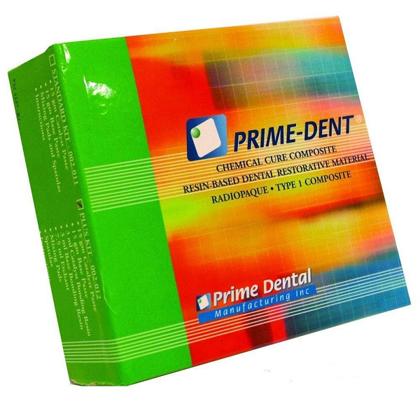 Prime-Dent Dental Chemical Self Cure Composite Resin Kit 15g/15g with Bonding