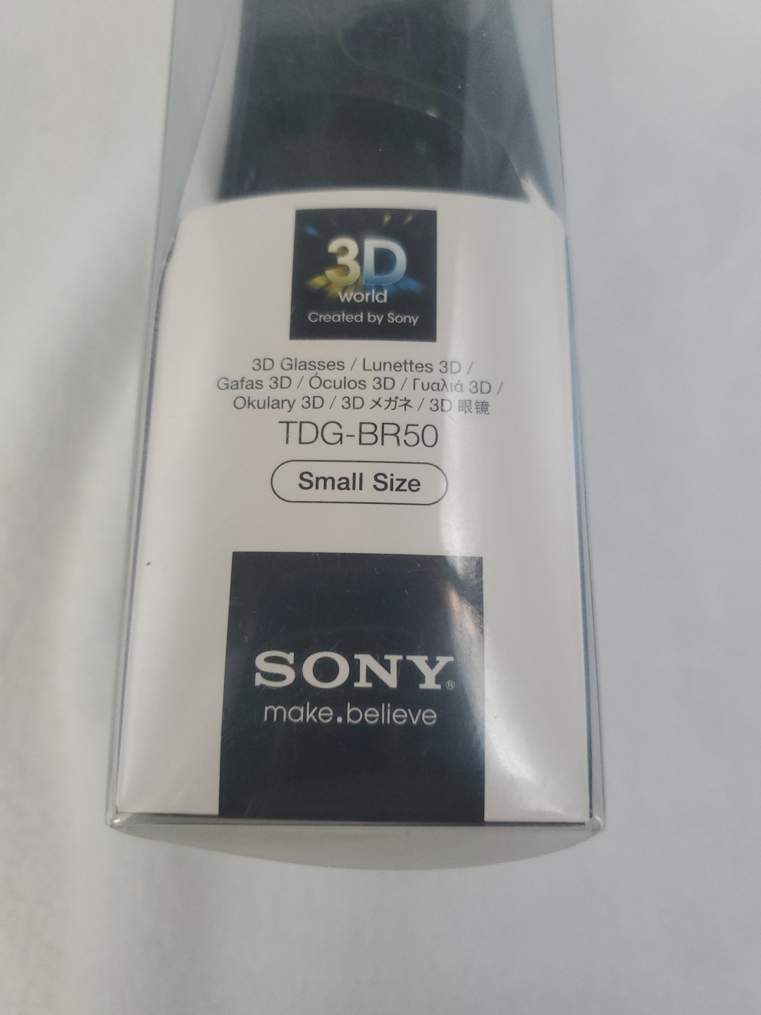 Sony TDG-BR50 3D Glasses Black Size Small NEW In Box Bravia