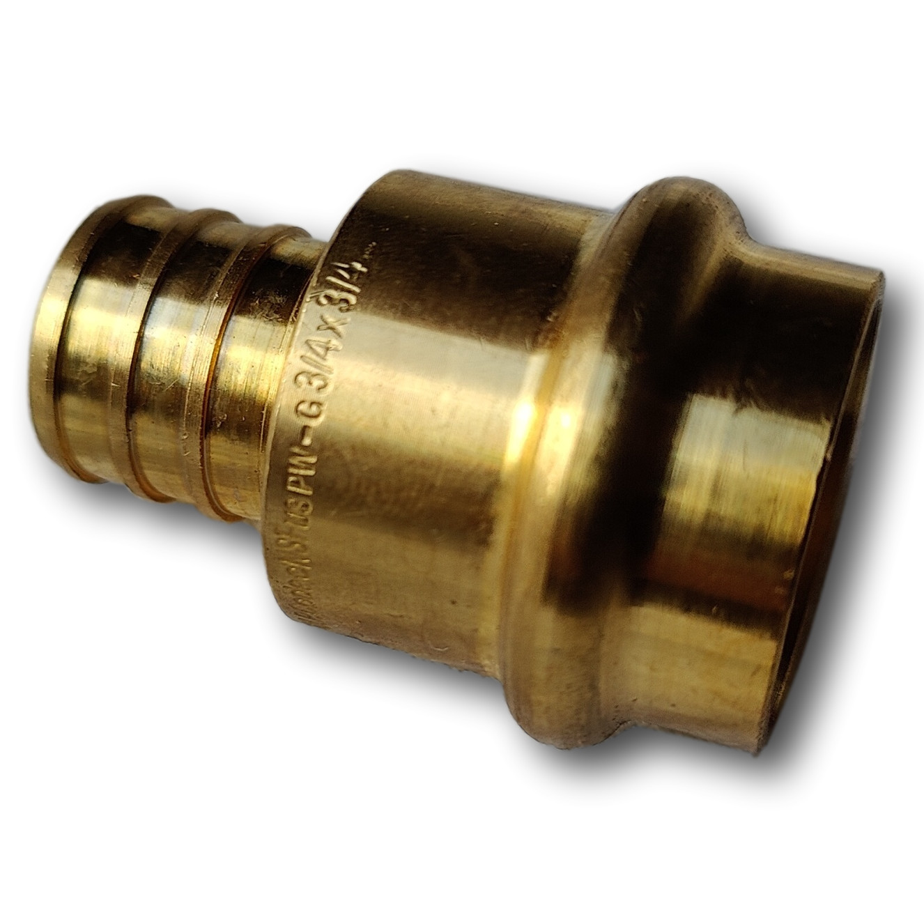 25 Pack XFITTING 3/4" Press x 3/4" Pex-B Coupling, Press Fit, Lead Free Brass